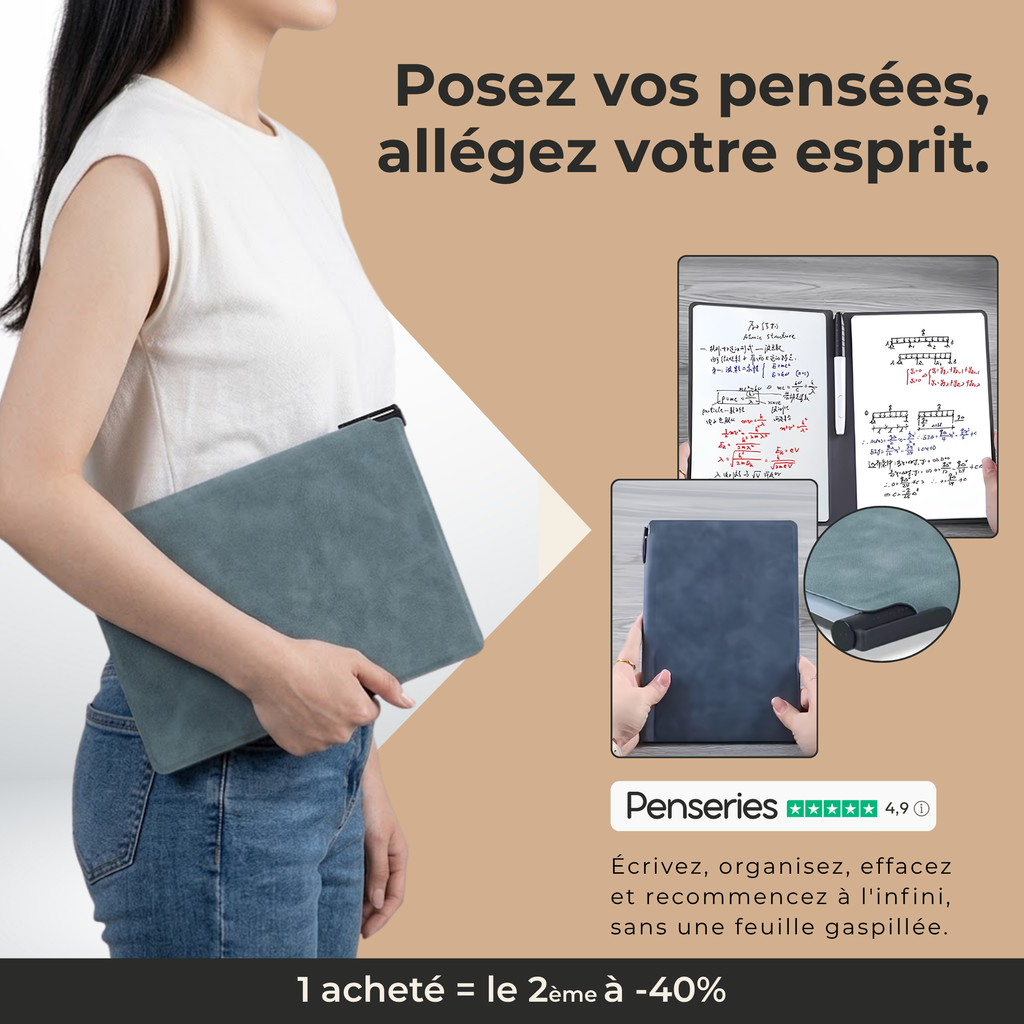 Carnet tableau blanc effaçable A5