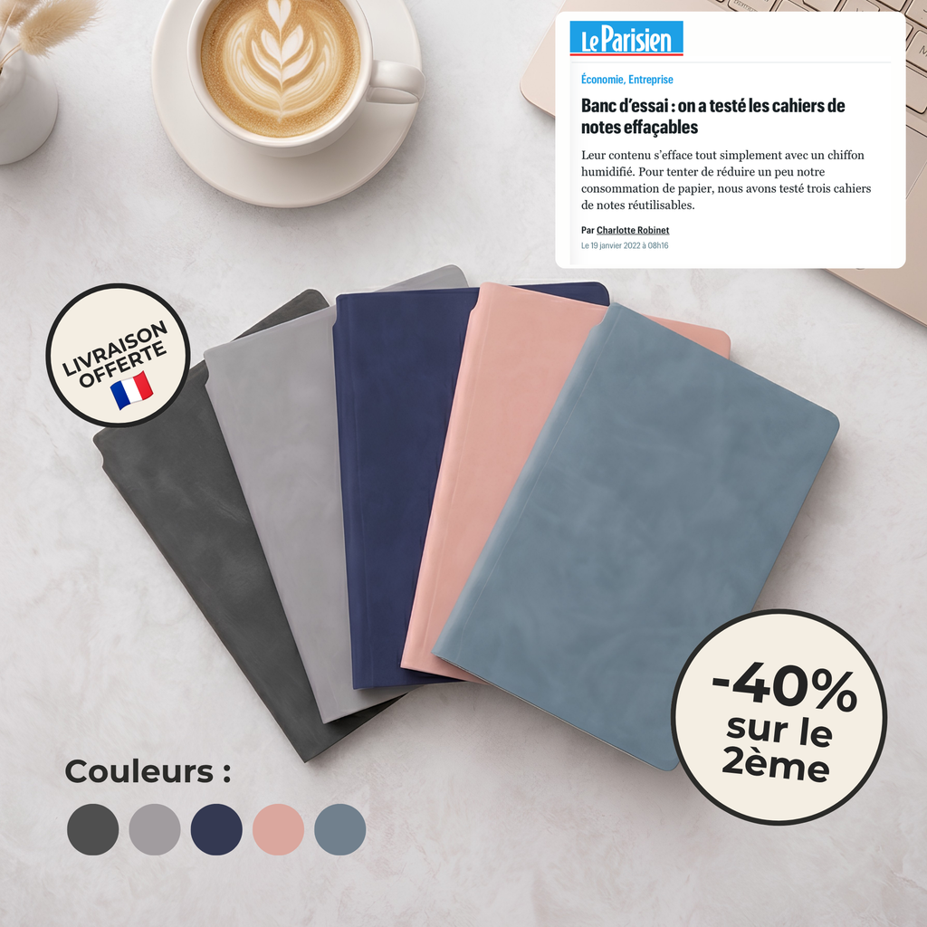 Carnet tableau blanc effaçable A5